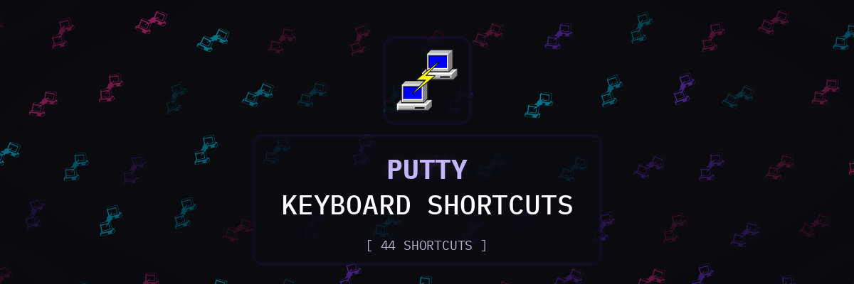 PuTTY keyboard shortcuts
